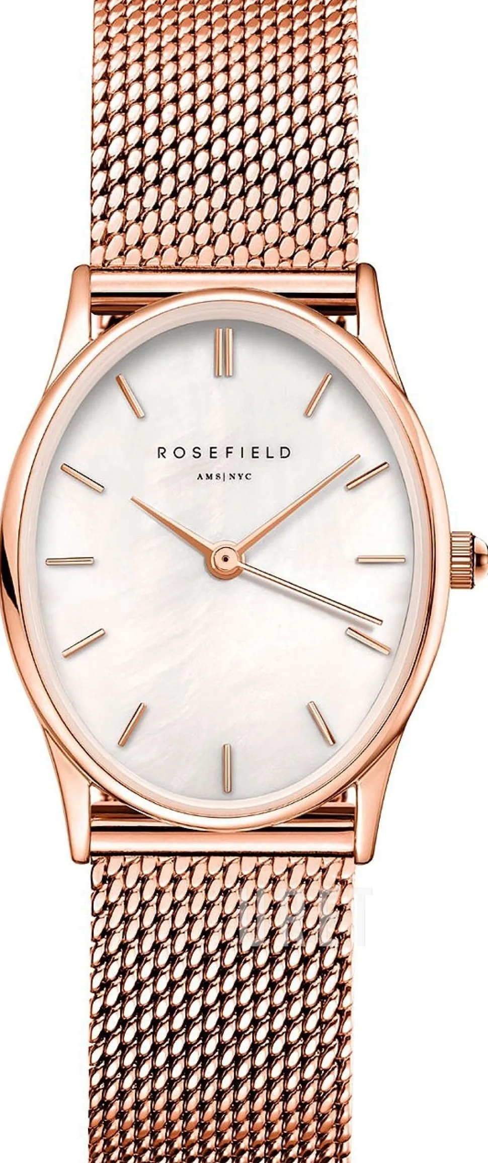 The Oval Vit/Roséguldstonat stål Ø24 mm