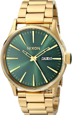 The Sentry Grön/Gulguldtonat stål Ø42 mm