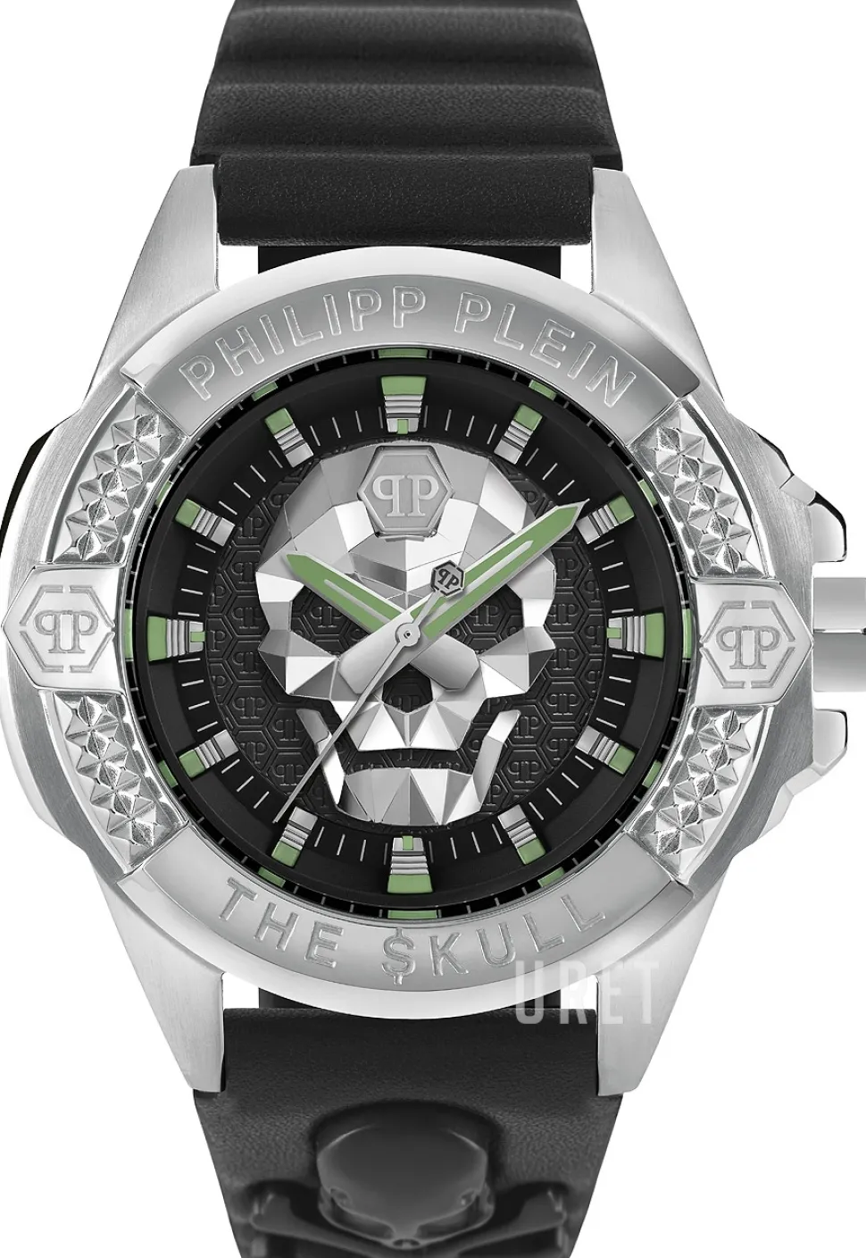 The Skull Svart/Läder Ø44 mm