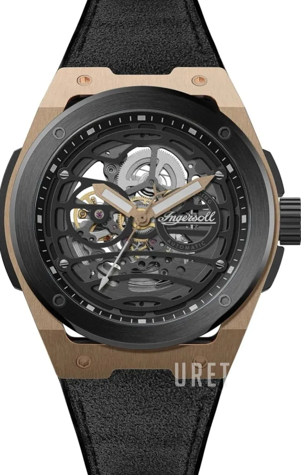 The Springfield Svart/Läder Ø47 mm