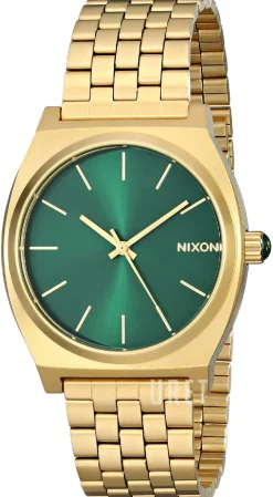 The Time Teller Grön/Gulguldtonat stål