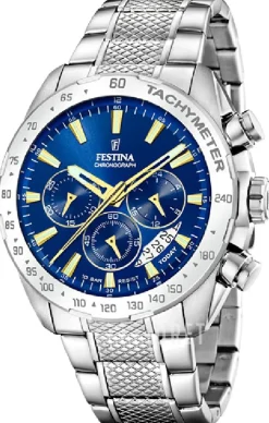 Timeless Blå/Stål Ø44.5 mm