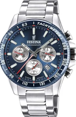 Timeless Blå/Stål Ø45 mm