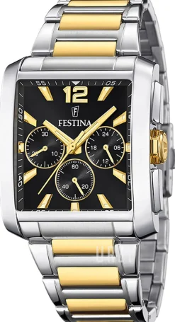 Timeless Svart/Gulguldtonat stål