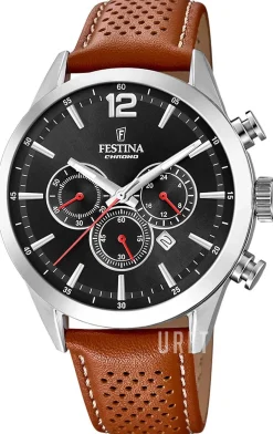 Timeless Svart/Läder Ø43.5 mm