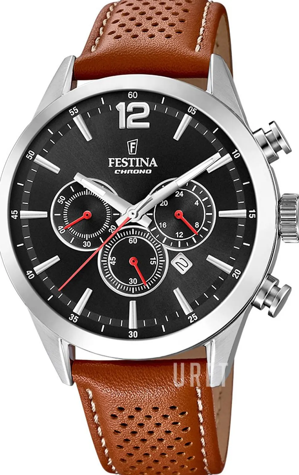 Timeless Svart/Läder Ø43.5 mm