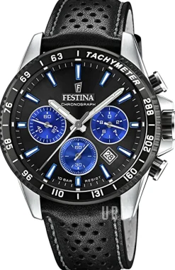 Timeless Svart/Läder Ø45 mm