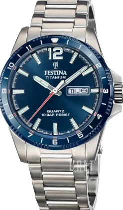 Titanium Blå/Titan Ø43 mm