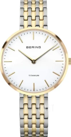 Titanium Vit/Gulguldtonat stål Ø34 mm