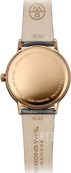 Toccata Roséguldstonad/Läder Ø39 mm