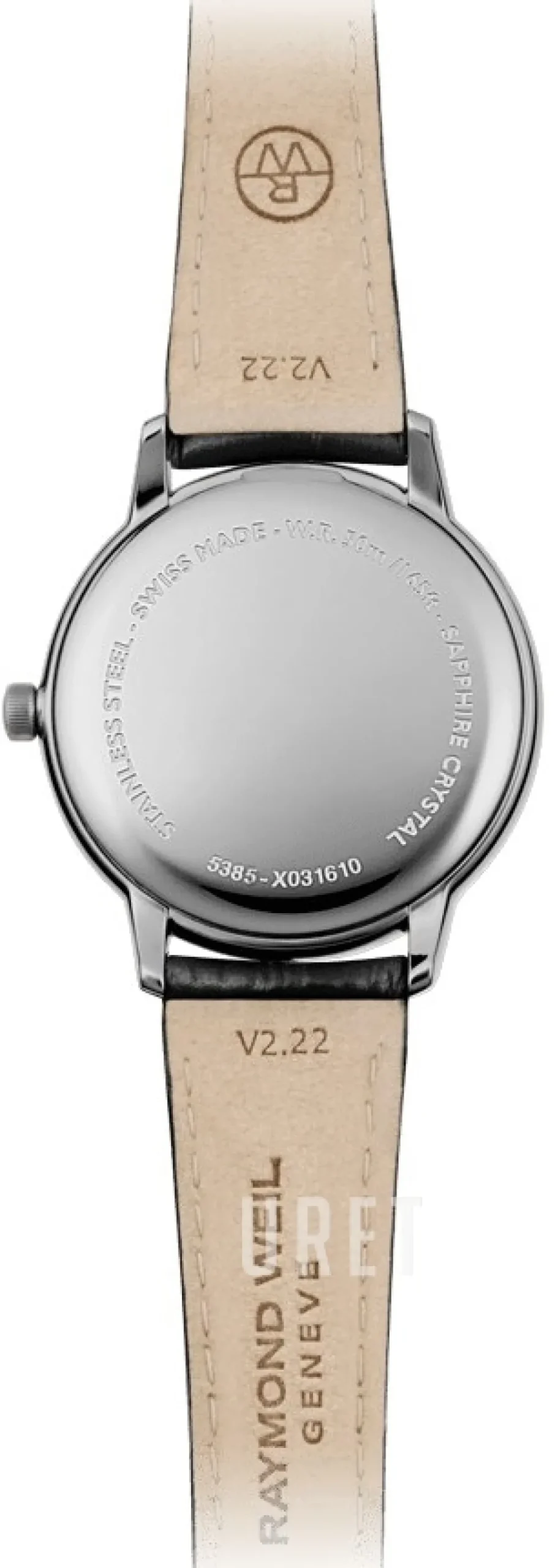 Toccata Silverfärgad/Läder Ø34 mm