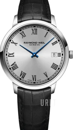 Toccata Silverfärgad/Läder Ø42 mm