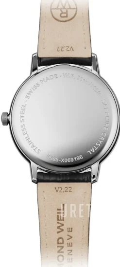 Toccata Silverfärgad/Läder Ø42 mm