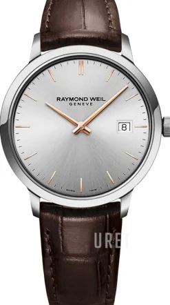 Toccata Silverfärgad/Läder Ø39 mm