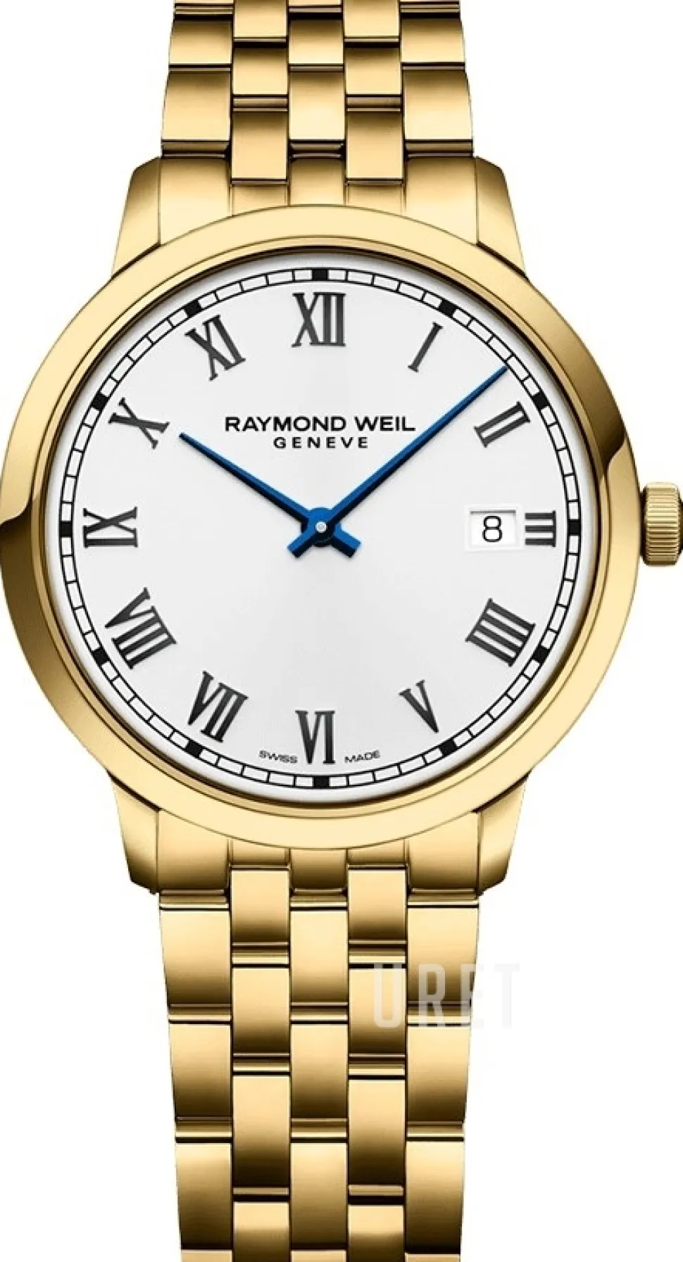 Toccata Vit/Gulguldtonat stål Ø39 mm