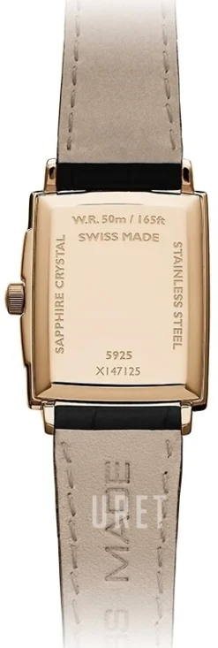 Toccata Vit/Läder 22.6x28.1 mm