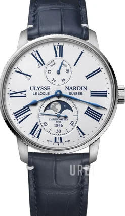 Torpilleur Vit/Läder Ø42 mm