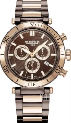 Toscana Brun/Roséguldstonat stål Ø43 mm