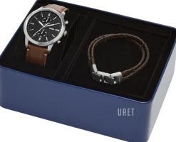 Townsman Svart/Läder Ø44 mm