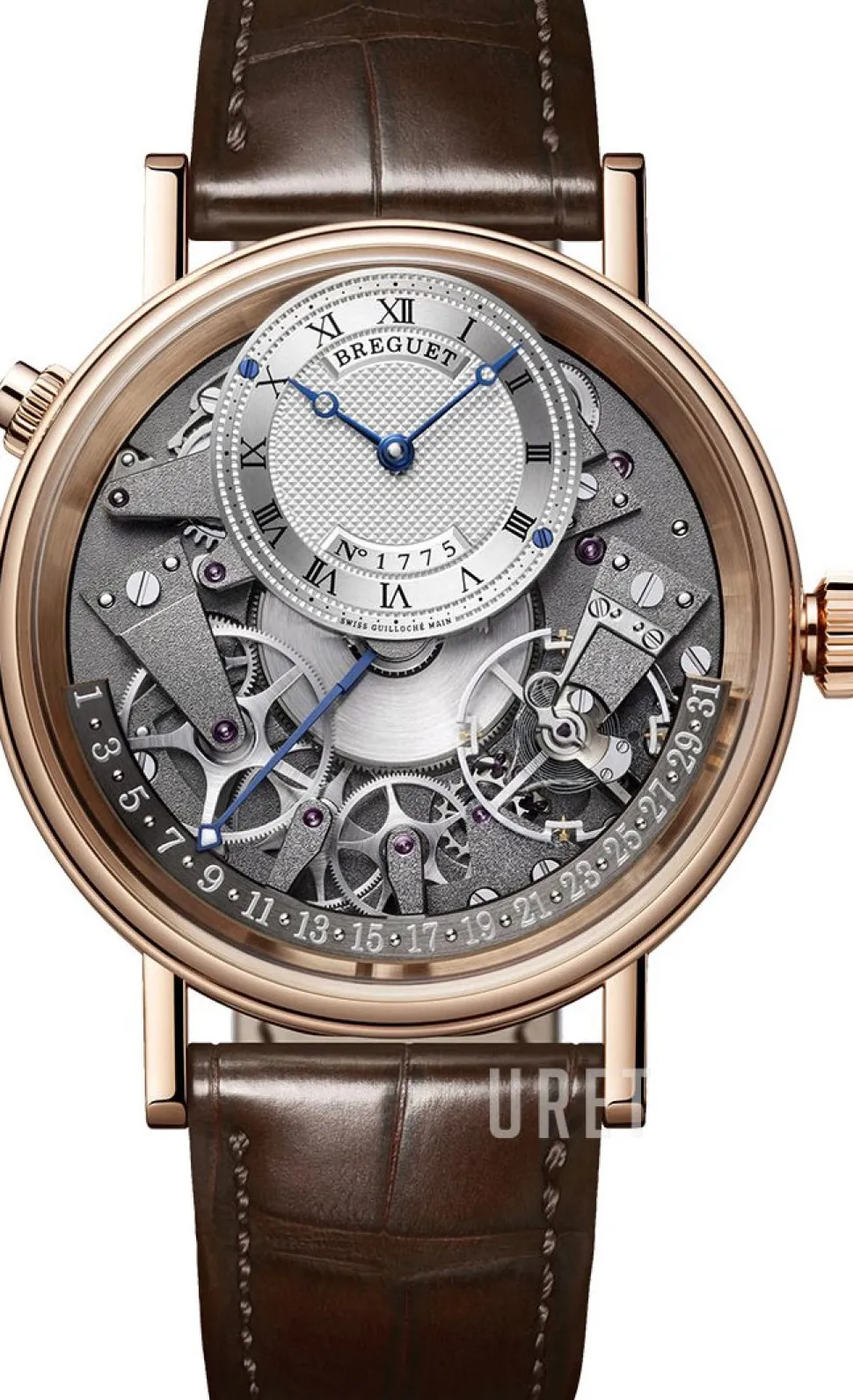 Tradition Silverfärgad/Läder Ø40 mm