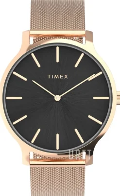 Transcend Svart/Roséguldstonat stål Ø38 mm