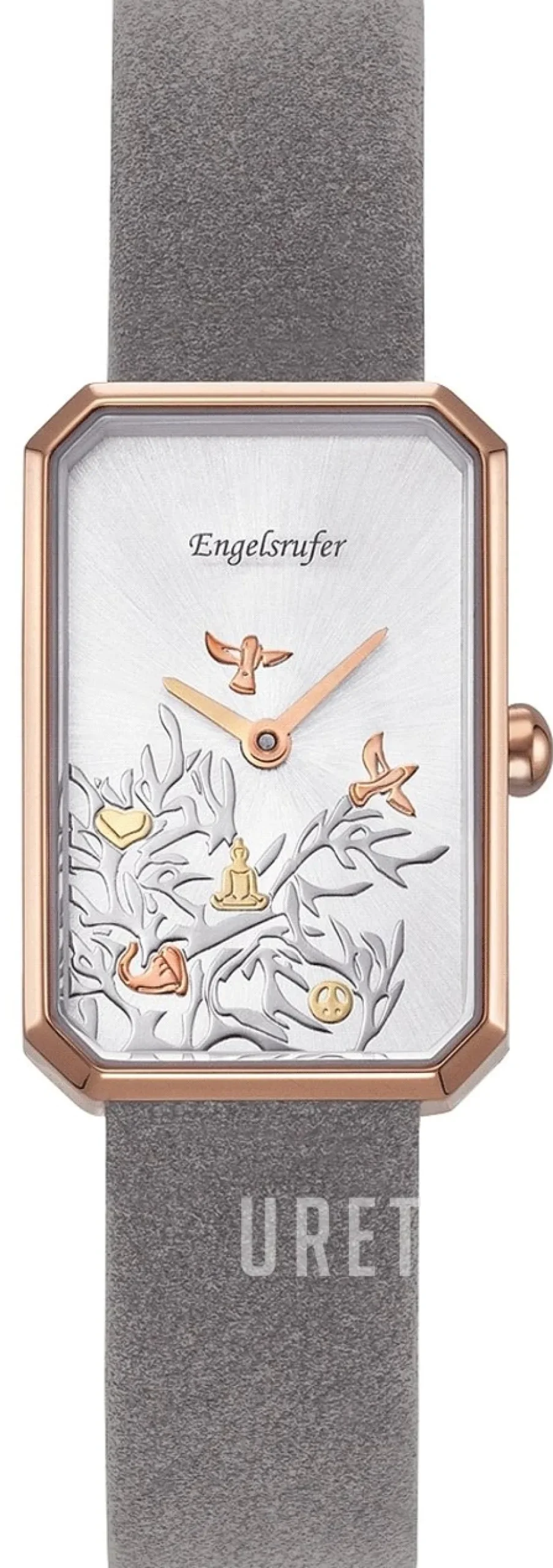 Tree Of Life Guldtonad/Läder Ø18 mm