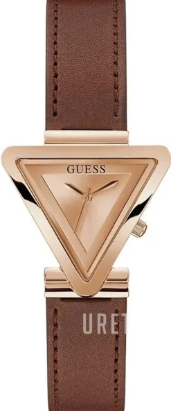 Triangle Roséguldstonad/Läder Ø34 mm