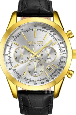 Tribeca Silverfärgad/Läder Ø44 mm