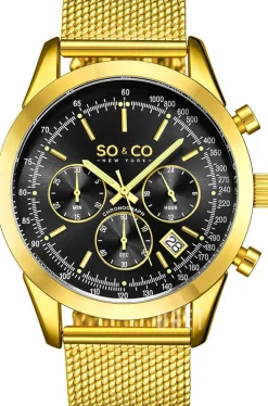 Tribeca Svart/Gulguldtonat stål Ø44 mm