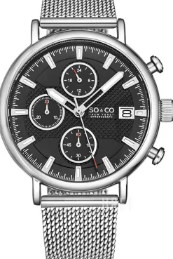 Tribeca Svart/Stål Ø42 mm