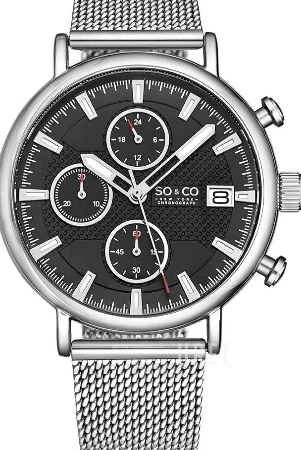 Tribeca Svart/Stål Ø42 mm