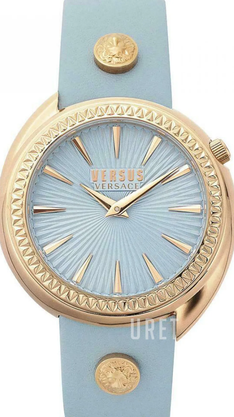 Turkos/Läder Ø38 mm