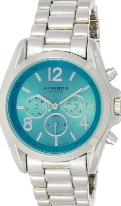 Turkos/Stål Ø42 mm