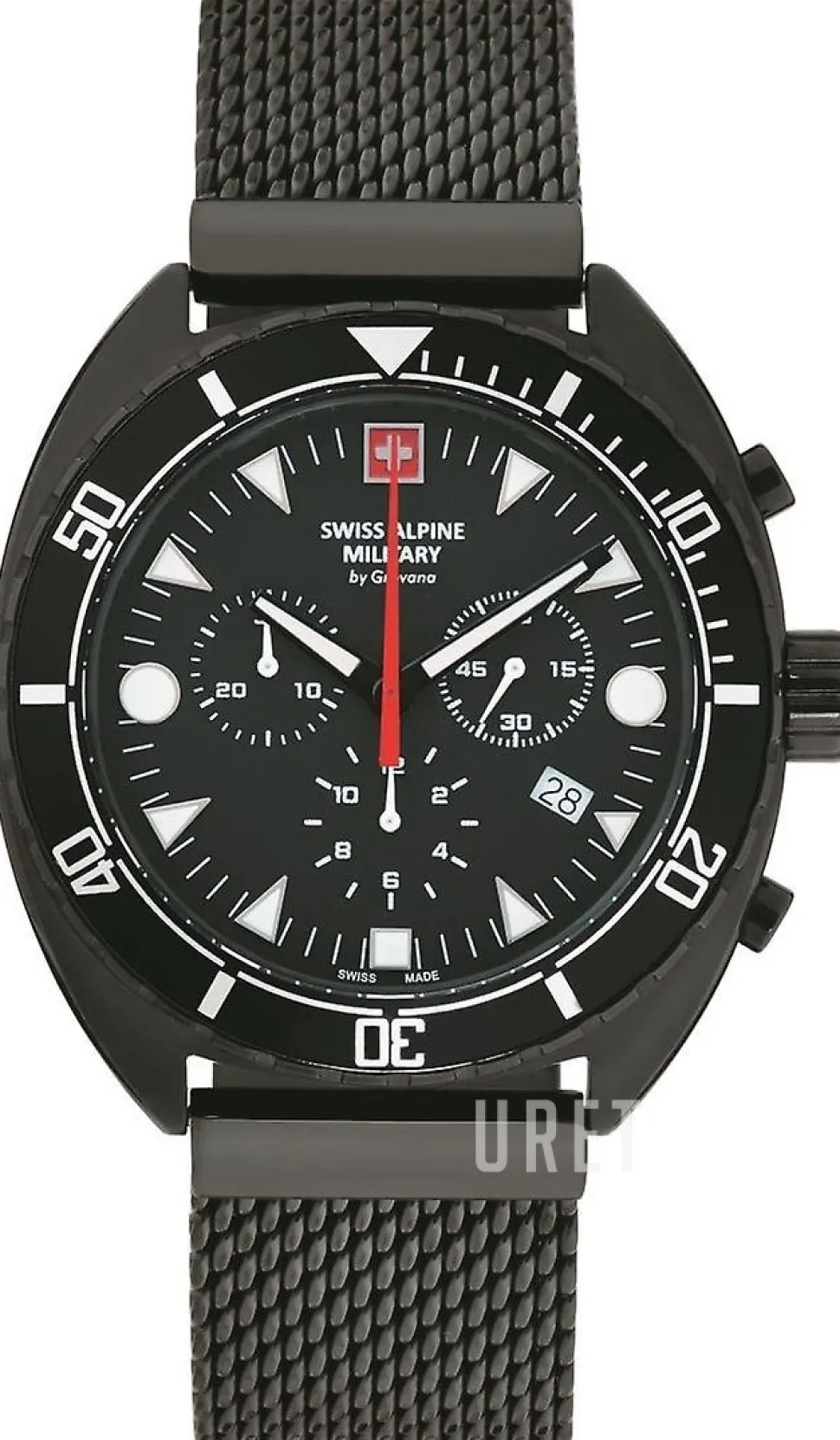 Turtle Svart/Stål Ø44 mm