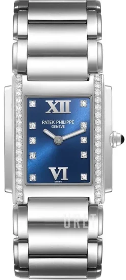 Twenty~4 Blå/Stål 30x25 mm