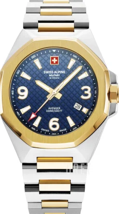 Typhoon Blå/Gulguldtonat stål Ø42 mm