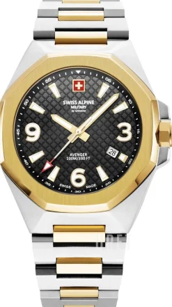 Typhoon Svart/Gulguldtonat stål Ø42 mm