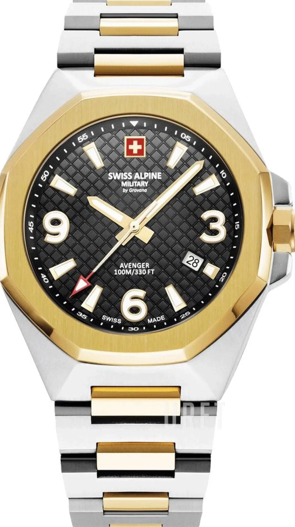 Typhoon Svart/Gulguldtonat stål Ø42 mm