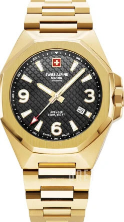 Typhoon Svart/Gulguldtonat stål Ø42 mm