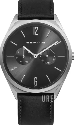 Ultra Slim Svart/Läder Ø40 mm