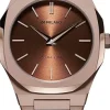 Ultra Thin Brun/Roséguldstonat stål Ø34 mm