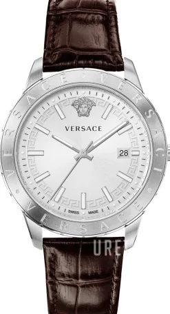 Univers Silverfärgad/Läder Ø43 mm