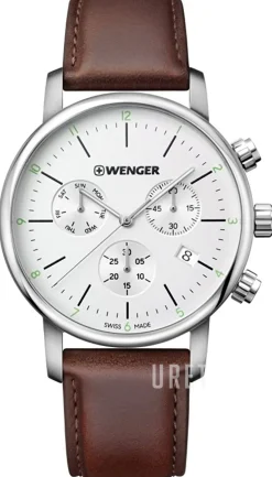 Urban Classic Vit/Läder Ø44 mm