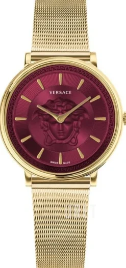 V Circle Röd/Gulguldtonat stål Ø38 mm