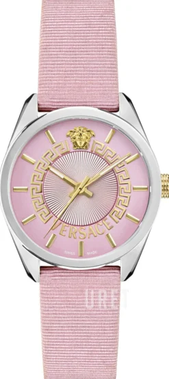 V Circle Rosa/Läder Ø36 mm