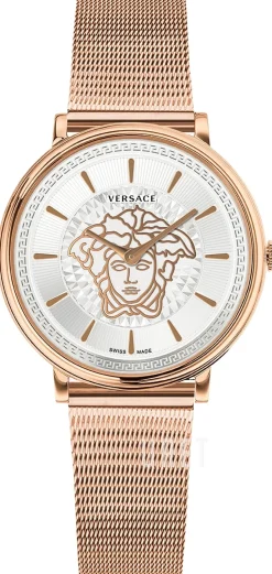 V Circle Silverfärgad/Roséguldstonat stål Ø38 mm