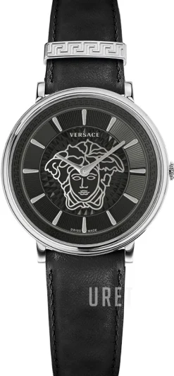 V Circle Svart/Läder Ø38 mm