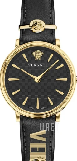 V Circle Svart/Läder Ø38 mm