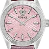 V Code Rosa/Läder Ø36 mm