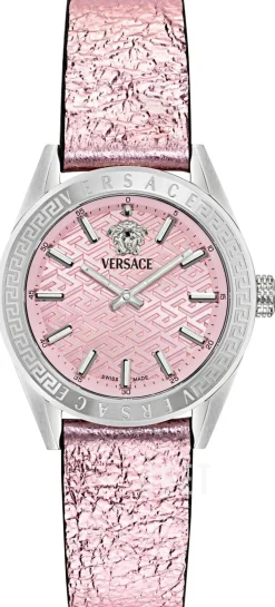 V Code Rosa/Läder Ø36 mm